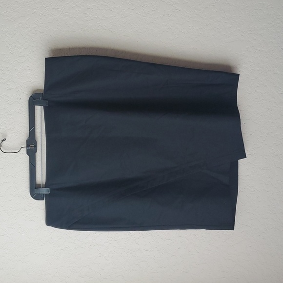 Lane Bryant Skirt Asymmetrical Pencil Black Split Plus Size 24 - Picture 1 of 7